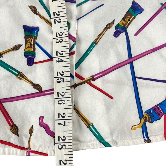 Vintage John Henry Artist Paint Print Button Down Shirt - Picture 8 of 16